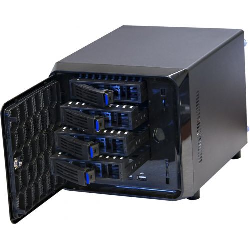  Norco ITX-S4 Black Mini-ITX Form Computer Storage Case