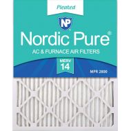 Nordic Pure 16x20x1 MERV 14 Pleated AC Furnace Air Filters, 16x20x1M14-6, 6 Pack