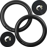 Nordic Lifting Gymnastic Rings and Straps - Heavy Duty for Gymnastics, Crossfit, Fitness Training - Best Olympic Home Gym Set - PC Plastic is Stronger Than Wood