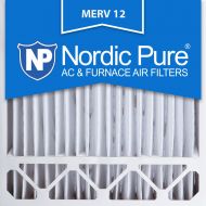 Nordic pure nordic pure 20x20x5 (4-38 actual depth) merv 12 honeywell replacement pleated ac furnace air filter, box of 2
