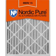 Nordic Pure 20x25x4 (3 58) Pleated Air Filters MERV 15 Qty 2