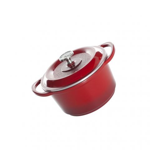  Nordicware Nordic Ware Pro Cast Traditions Dutch Cast Aluminum Oven, Cranberry, 1.0 CT