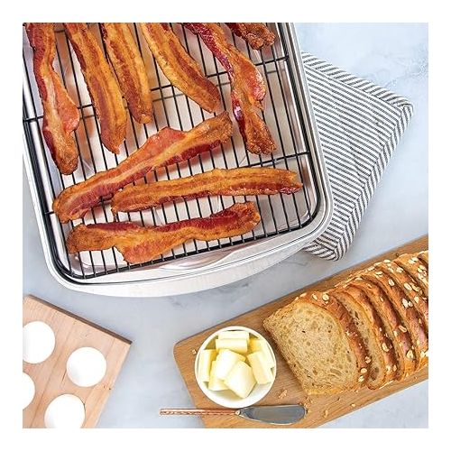  Nordic Ware Oven Crisp Baking Tray, 17.10 x 12.40 x 1.40 inches, Natural