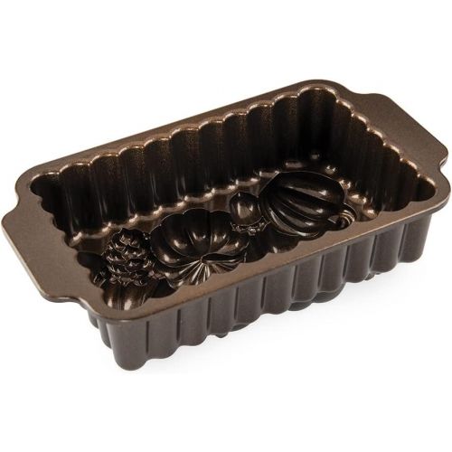  Nordic Ware 91648 Harvest Bounty Loaf Pan, Bronze, One Size