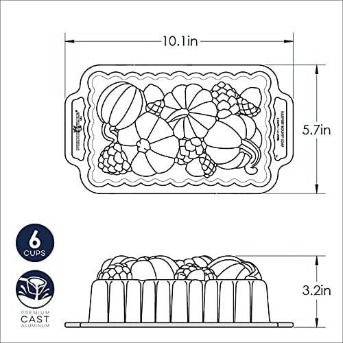  Nordic Ware 91648 Harvest Bounty Loaf Pan, Bronze, One Size