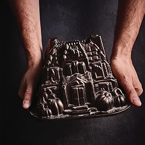  Nordic Ware Haunted Manor Bundt Pan, One, Bronze