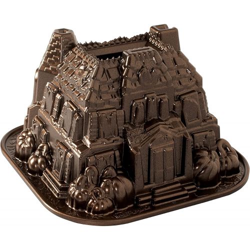  Nordic Ware Haunted Manor Bundt Pan, One, Bronze