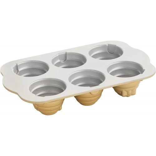  Nordic Ware Beehive Cakelets Pan, One, Gold