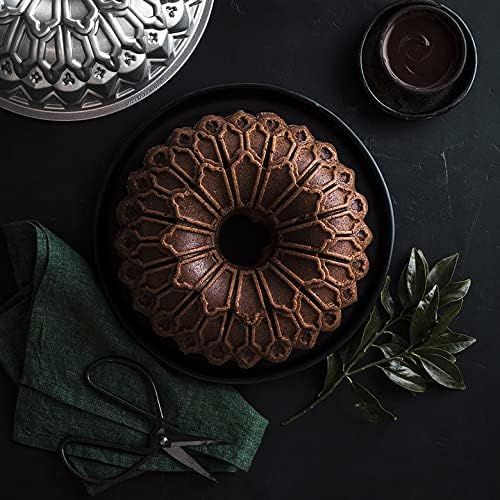  Nordic Ware Stained Glass Bundt Pan, Metallic