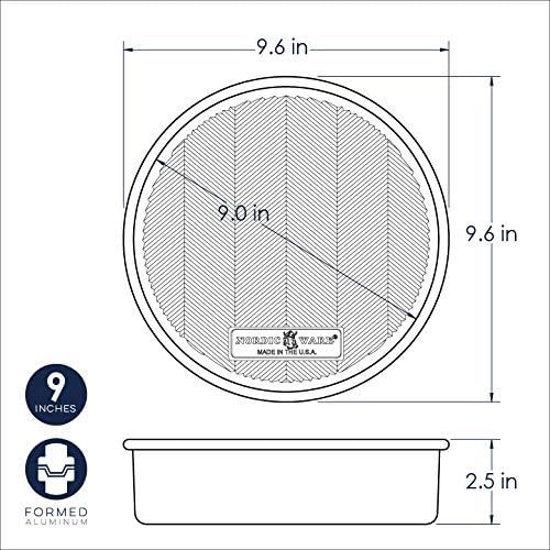  Nordic Ware Prism 9-Inch Round Cake Pan, 2-Pack