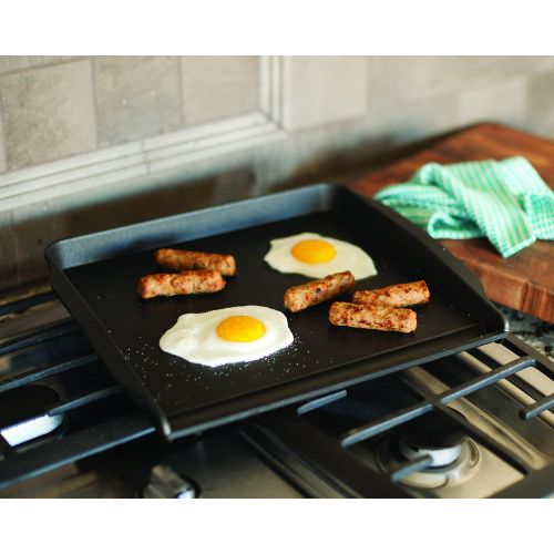  Nordic Ware Stovetop Backsplash Griddle, 14 x 12, Black: Kitchen & Dining