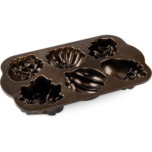  Nordic Ware Autumn Treats Pan, Bronze: Kitchen & Dining