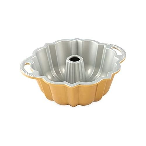  Nordic Ware 51277 Anniversary Bundt 6 Cup, Gold: Kitchen & Dining