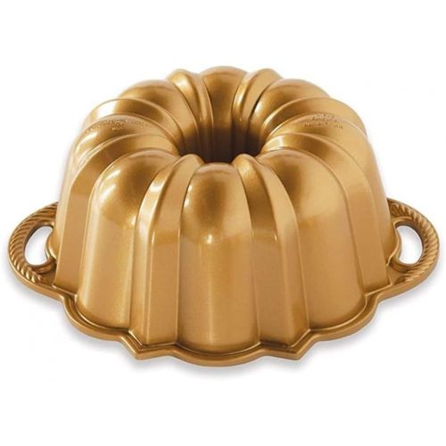  Nordic Ware 51277 Anniversary Bundt 6 Cup, Gold: Kitchen & Dining