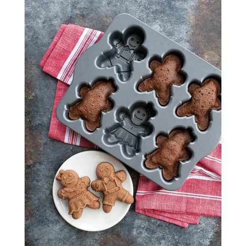  Nordic Ware 86948 Gingerbread Kids Cakelet Pan: Novelty Cake Pans: Kitchen & Dining
