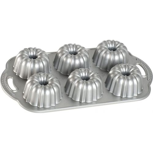  Nordic Ware Platinum Collection Anniversary Bundtlette Pan: Kitchen & Dining