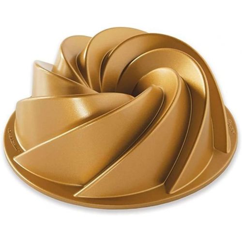  Nordic Ware 90077 Heritage Bundt 6 Cup, Gold: Kitchen & Dining