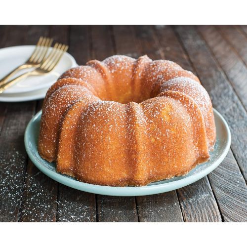  Nordic Ware 51322 6 Cup Bundt Pan 8.4 x 2.9 Size, Multicolor: Kitchen & Dining