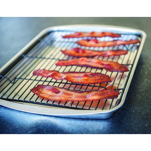  Nordic Ware Oven Crisp Baking Tray, 17.10 x 12.40 x 1.40 inches, Natural