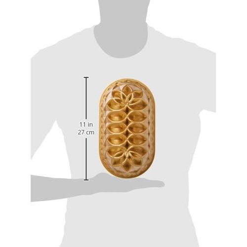  [아마존베스트]Nordic Ware Jubilee Cast Loaf Pan, 6 Cup Capacity, Gold