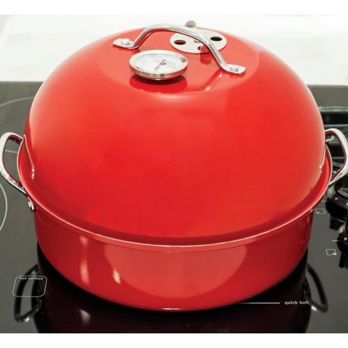  Nordic Ware Stovetop Kettle Smoker, One, Red