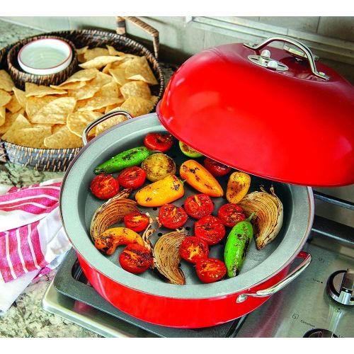  Nordic Ware Stovetop Kettle Smoker, One, Red