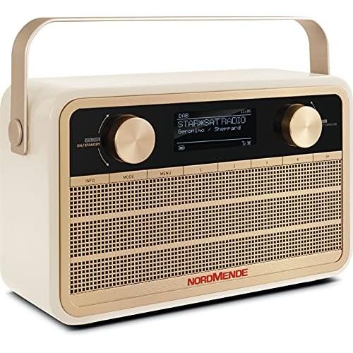  [아마존베스트]-Service-Informationen Nordmende Transita 120 IR Portable Internet Radio (DAB+ Radio, FM, WiFi, 24 Hours Battery, Alarm Clock, Sleep Timer, Headphone Jack, 5 Watt Mono Speaker) Beige