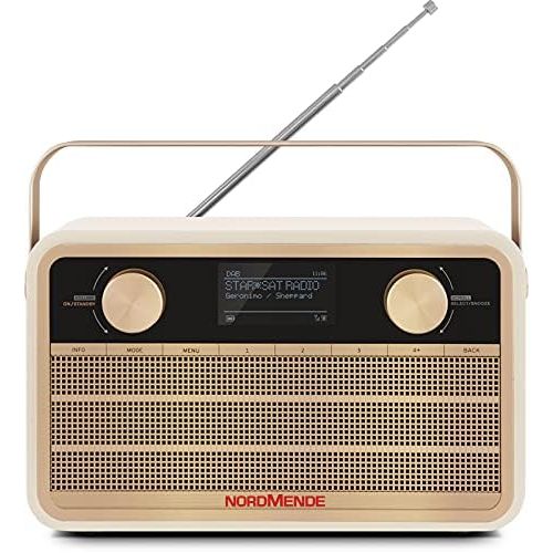  [아마존베스트]-Service-Informationen Nordmende Transita 120 IR Portable Internet Radio (DAB+ Radio, FM, WiFi, 24 Hours Battery, Alarm Clock, Sleep Timer, Headphone Jack, 5 Watt Mono Speaker) Beige