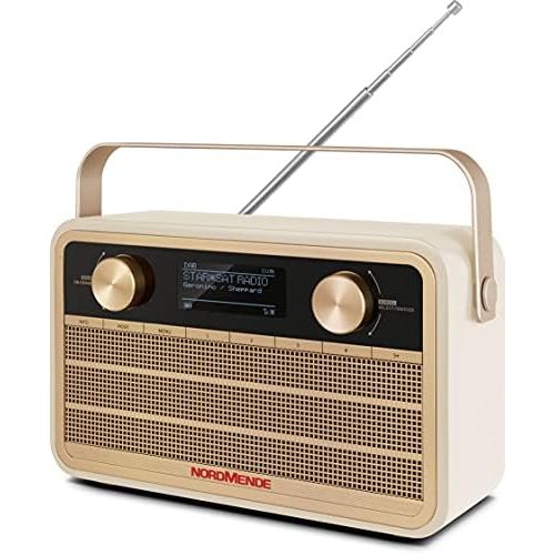  [아마존베스트]-Service-Informationen Nordmende Transita 120 IR Portable Internet Radio (DAB+ Radio, FM, WiFi, 24 Hours Battery, Alarm Clock, Sleep Timer, Headphone Jack, 5 Watt Mono Speaker) Beige