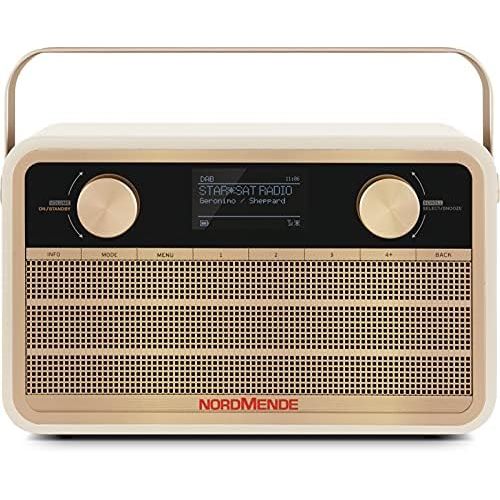  [아마존베스트]-Service-Informationen Nordmende Transita 120 IR Portable Internet Radio (DAB+ Radio, FM, WiFi, 24 Hours Battery, Alarm Clock, Sleep Timer, Headphone Jack, 5 Watt Mono Speaker) Beige