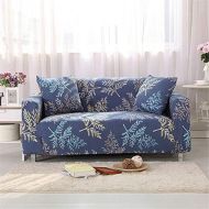 [아마존핫딜][아마존 핫딜] Nordmiex nordmiex Stretch Sofa Slipcovers Fitted Furniture Protector Printed Sofa Cover Stylish Fabric Couch Cover with 2 Pillowcases for 2 Cushion Couch(Loveseat-2 Seater,Leaves)