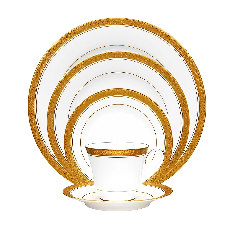 Noritake Crestwood Gold 20-Piece Dinnerware Set
