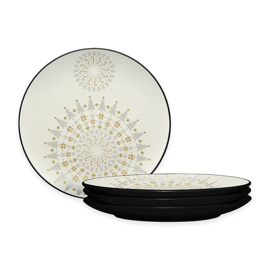 Noritake Colorwave Holiday Accent Plates in Graphite (Set of 4)