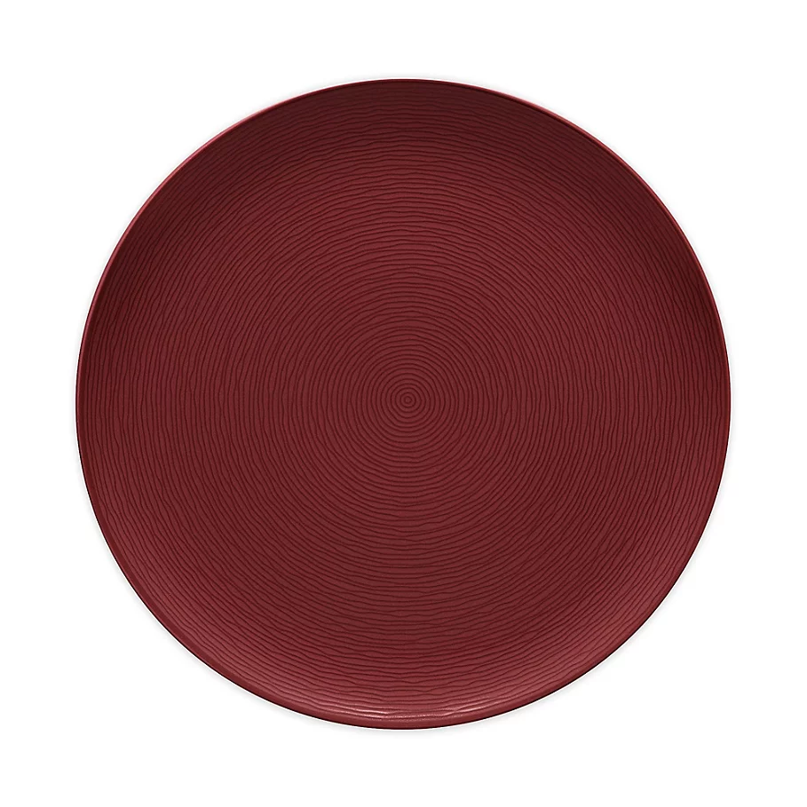 Noritake Red on Red Swirl 12.25-Inch Round Platter