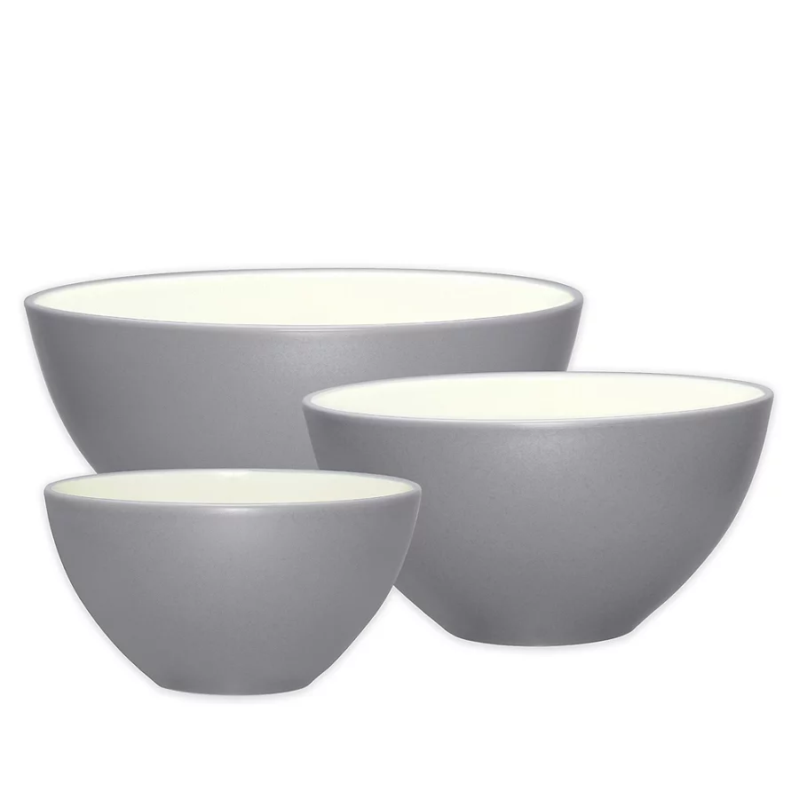 Noritake Colorwave 3-Piece Bowl Set in Slate