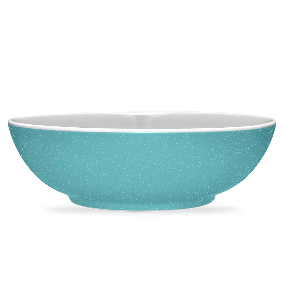 Noritake ColorTrio Coupe Round Serving Bowl in Turquoise