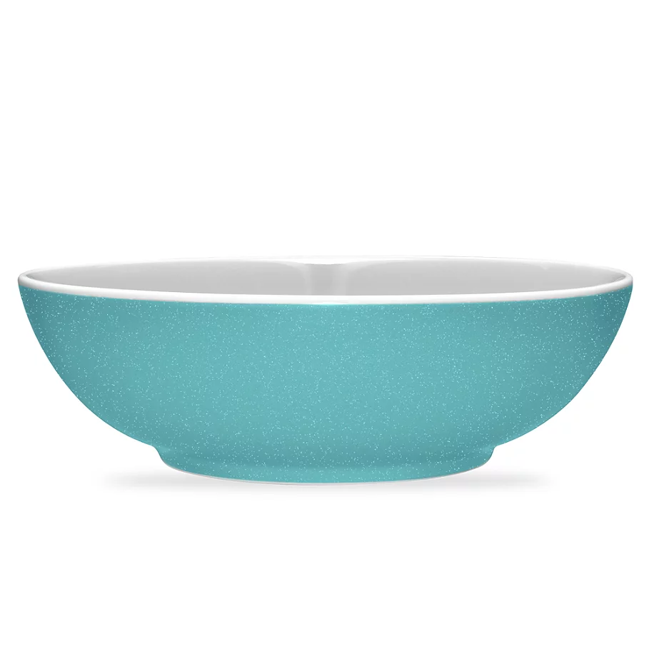  Noritake ColorTrio Coupe Round Serving Bowl in Turquoise