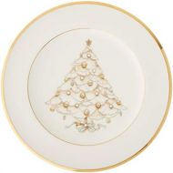 Noritake Palace Christmas Gold Holiday Accent Plates, Set of 4
