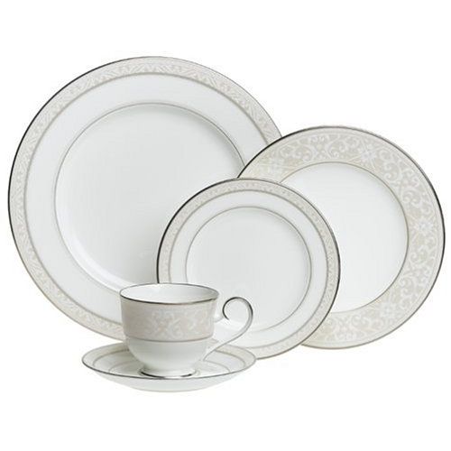  Noritake Montvale Platinum 20-Piece Dinnerware Set, Service for 4