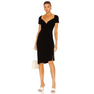 Norma Kamali Sweetheart Side Drape Dress