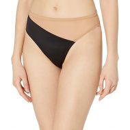 Norma Kamali womens Bikini Bottoms, Black/Nude Mesh, Large US