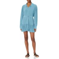 Norma Kamali Women's Oversized Boyfriend Shirt with Ruffle