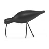 Normann Copenhagen Decoration Bird, Wooden, 1 Unit, Wood, Black, 22 x 6.5 x 14 cm