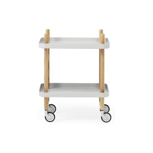  Normann Copenhagen Block Serviertisch, Stahl, Hellgrau, 64x50x35cm