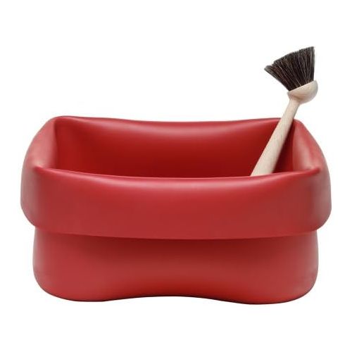  Marke: Normann Copenhagen Normann Copenhagen - Handwaschbecken, kleine Waschschuessel - Washing-up Bowl - 2.TLG Set - Farbe: Rot