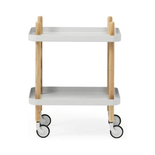  Marke: Normann Copenhagen Normann Copenhagen 602200 Block Table - Servierwagen - Beistelltisch - Eschenholz 49,8 x 34,7 x 64 cm