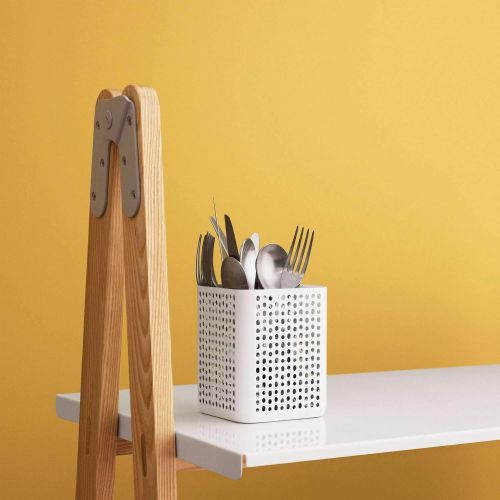  Normann Copenhagen NIC Nac Organizer, Stahl, weiss, H: 13 x L: 10,5 x D: 10,5 cm