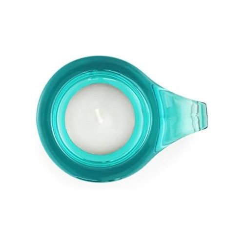  Marke: Normann Copenhagen Normann Copenhagen Teelichthalter, Glas, Turquoise, 9 x 7 x 3 cm