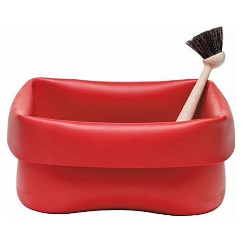  Marke: Normann Copenhagen Normann Copenhagen - Handwaschbecken, kleine Waschschuessel - Washing-up Bowl - 2.TLG Set - Farbe: Rot