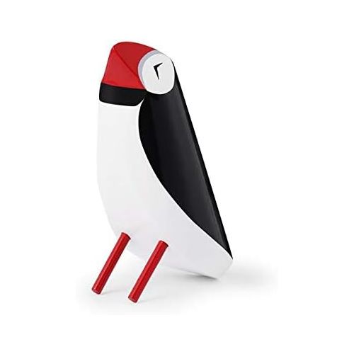  Normann Copenhagen Norman Copenhagen Puffin Dekofigur, Birkenholz, Mehrfarbig, 16xW:9x10cm